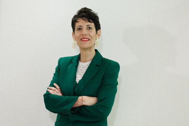 Archivo - La candidata del PSOE a la Alcaldía de Pamplona, Elma Saiz, posa para Europa Press, a 11 de mayo de 2023, en Madrid (España). Desde 2008 hasta enero de 2012 Elma Saiz fue delegada del Gobierno en la Comunidad Foral Navarra.