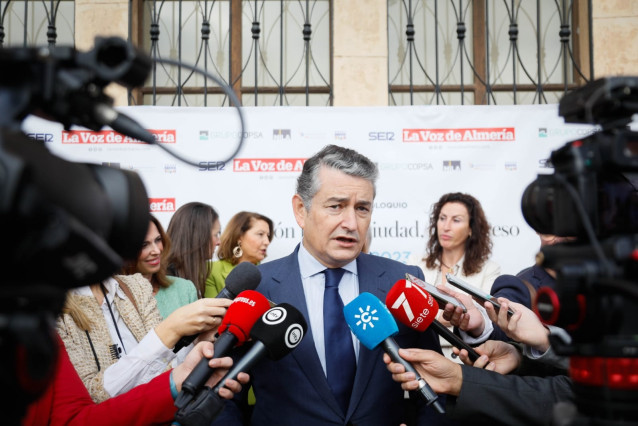 El consejero andaluz de la Presidencia, Interior, Diálogo Social y Simplificación Administrativa, Antonio Sanz, este lunes