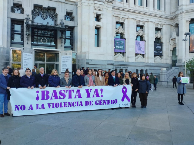 Archivo - La Corporación de Cibeles se une contra la violencia machista
