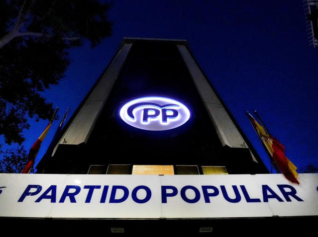 Fachada de la sede del PP en la calle Génova (Madrid).