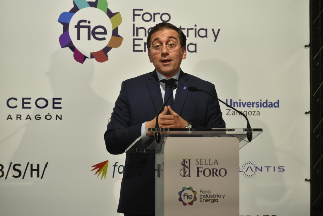 El ministro de Asuntos Exteriores, José Manuel Albares, en el Foro Sella de Industria y Energía.