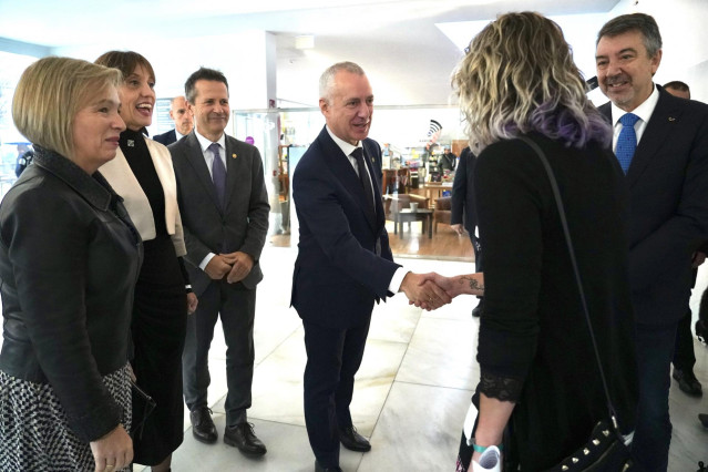 El Lehendakari, Iñigo Urkullu, llega a Bizkaia Aretoa de Bilbao, para participar en el acto '44 proyectos que multiplican conexiones' de la UPV/EHU