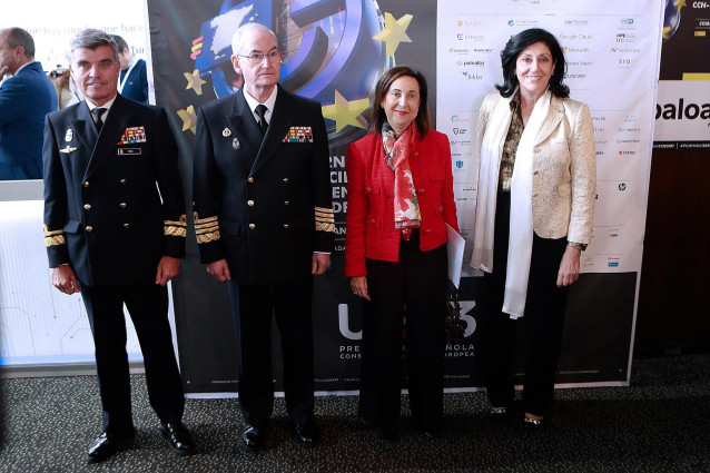 La ministra de Defensa, Margarita Robles, en las  jornadas internacionales de ciberseguridad organizadas por el  CCNCERT.