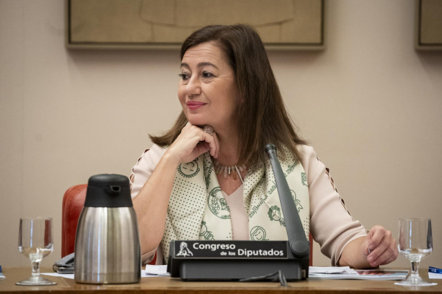 La presidenta del Congreso, Francina Armengol, durante un acto en el Congreso de los Diputados, a 20 de noviembre de 2023, en Madrid (España).