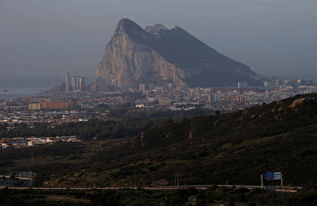 Archivo - Detalle del Peñón de Gibraltar.