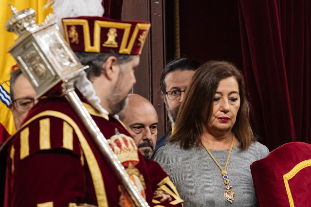 La presidenta del Congreso de los Diputados, Francina Armengol, en la Sesión Solemne  de Apertura de la Legislatura