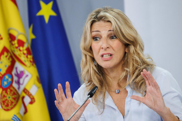 Archivo - La vicepresidenta segunda y ministra de Trabajo y Economía Social, Yolanda Díaz.