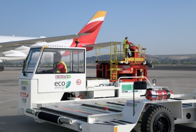 Archivo - El 'handling' de Iberia