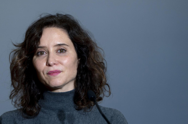 La presidenta de la Comunidad de Madrid, Isabel Díaz Ayuso. Archivo.