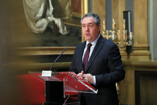 El secretario general del PSOE-A y portavoz del PSOE en el Senado, Juan Espadas.