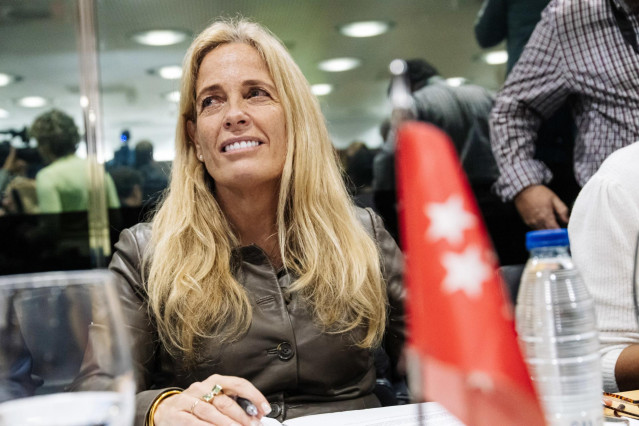 La consejera de Economía, Hacienda y Empleo de la Comunidad de Madrid, Rocío Albert, durante la reunión del Consejo de Política Fiscal y Financiera (CPFF), en la sede del Ministerio.