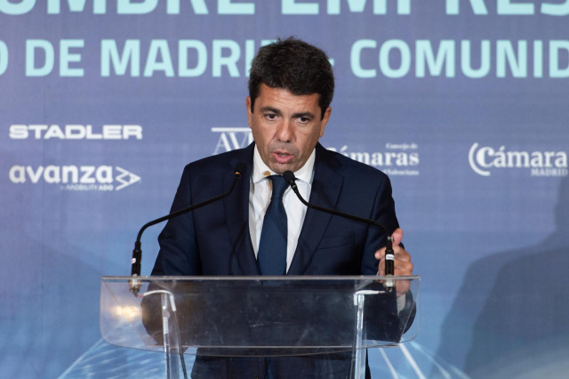 El presidente de la Generalitat Valenciana, Carlos Mazón,