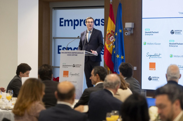 El presidente de la CEOE, Antonio Garamendi