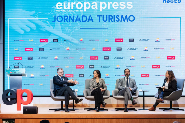 Jornada de Turismo de Europa Press, en el Auditorio Meeting Place, a 14 de diciembre de 2023, en Madrid (España).