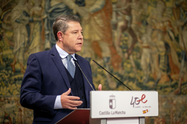 Archivo - El presidente de C-LM, Emiliano García-Page, en una foto de archivo