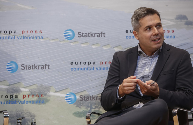 El director general de Statkraft, José Miguel Ferrer, durante un encuentro Informativo de Europa Press, en el Auditorio de la CEV, a 15 de diciembre de 2023, en València, Comunidad Valenciana (España).