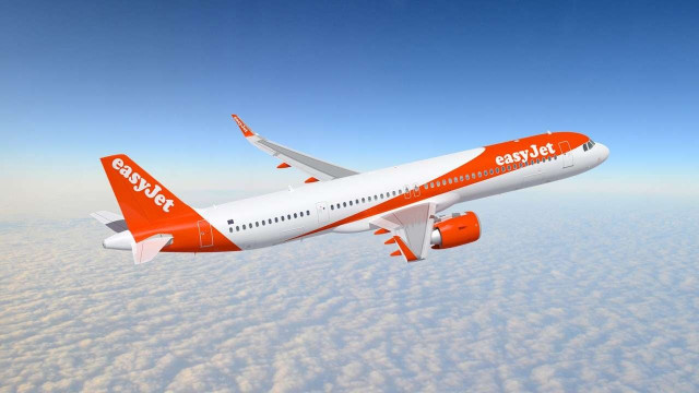Avión Airbus de easyJet.