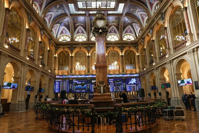 Palacio de la Bolsa de Madrid, en Madrid (España)