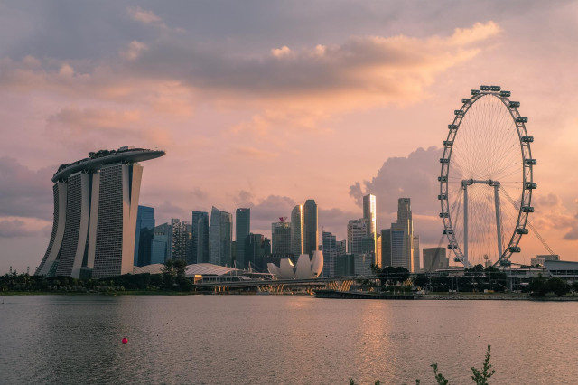 Archivo - Panorámica de Singapur.