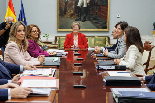 Archivo - La presidenta del Tribunal de Cuentas, Enriqueta Chicano, preside un pleno ordinario del Tribunal de Cuentas, a 26 de Octubre de 2023.