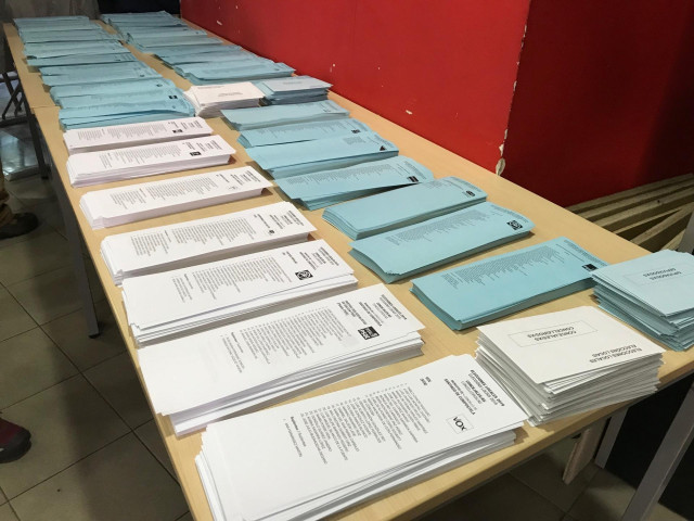 Archivo - Papeletas de las elecciones municipales y europeas 2019.