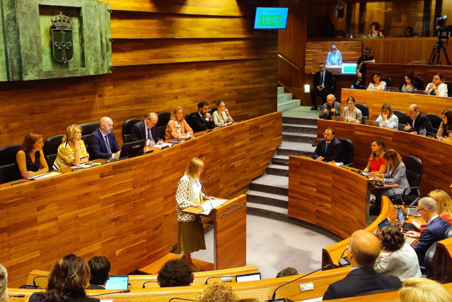 Archivo - Imagen de archivo de la diputada de Podemos, Covadonga Tomé, en el debate de investidura