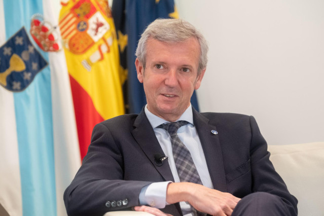 Archivo - El presidente de la Xunta de Galicia, Alfonso Rueda, durante una entrevista para Europa Press, a 2 de agosto de 2023, en Santiago de Compostela, A Coruña, Galicia (España). Alfonso Rueda Valenzuela es el actual presidente de la Junta de Galicia?