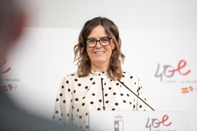 Archivo - La portavoz del Gobierno de Castilla-La Mancha, Esther Padilla