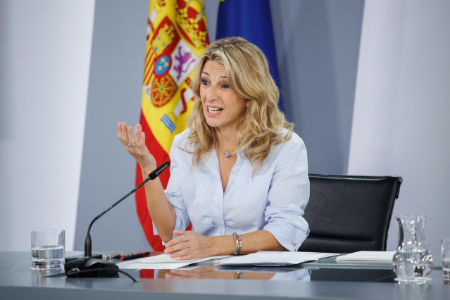Archivo - La vicepresidenta segunda y ministra de Trabajo y Economía Social, Yolanda Díaz.