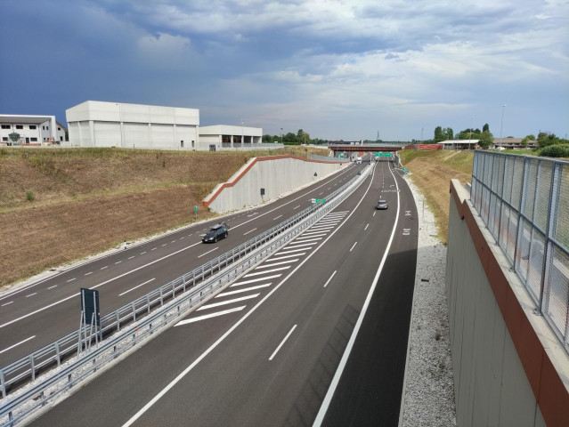 Archivo - Quinto tramo de la autopista Pedemontana-Veneta (Italia)