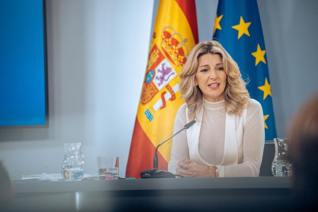 La vicepresidenta segunda y ministra de Trabajo, Yolanda Díaz
