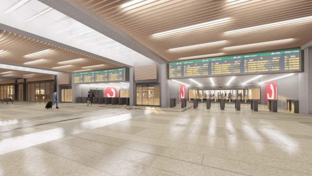 Archivo - Acceso a Cercanías de la estación Madrid Chamartín-Clara Campoamor tras su remodelación.