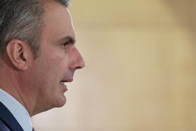 Archivo - El portavoz de Vox en el Ayuntamiento de Madrid, Javier Ortega Smith.