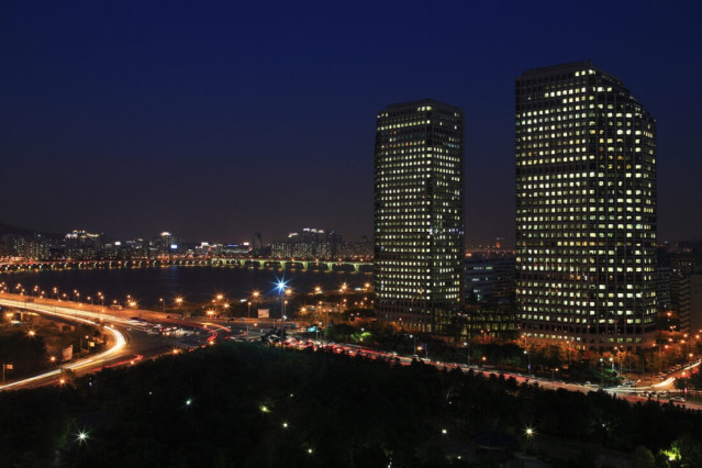 Oficinas de LG en el distrito financiero de Yeouido (Seúl, Corea del Sur).