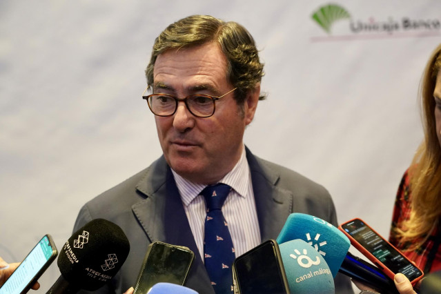 El presidente de la CEOE, Antonio Garamendi