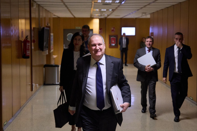 El ministro de Industria y Turismo, Jordi Hereu, a su llegada a la Conferencia Sectorial de Turismo, en la sede del Ministerio de Industria y Turismo, a 29 de diciembre de 2023, en Madrid (España). La Conferencia Sectorial de Turismo es un órgano de Coope