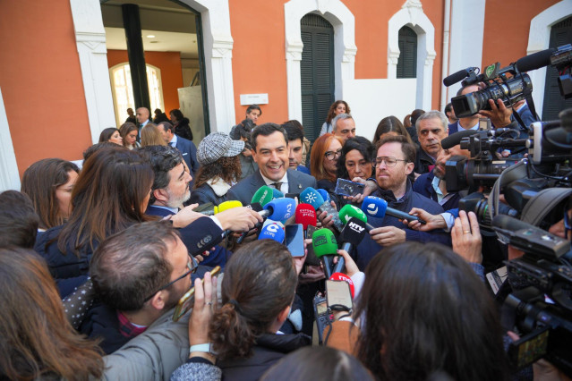El presidente de la Junta, Juanma Moreno, este miércoles