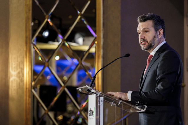Archivo - El presidente de la CNMV, Rodrigo Buenaventura, interviene durante una conferencia anual de mercados financieros españoles organizada por AFME, en Wellington Hotel and Spa, a 18 de abril de 2023, en Madrid (España).