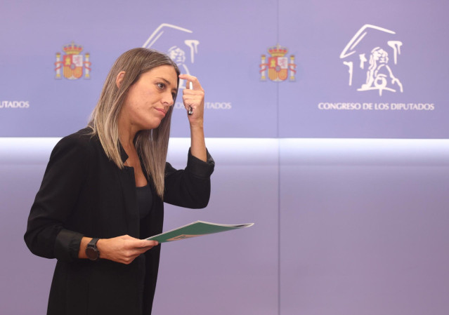 Archivo - La portavoz de Junts en el Congreso, Míriam Nogueras
