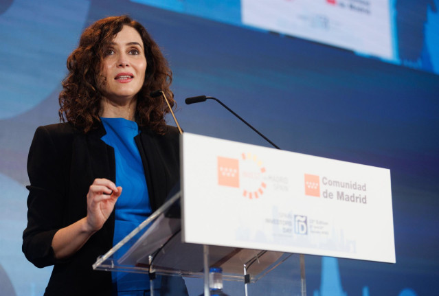 Archivo - Isabel Díaz Ayuso en su intervención en el foro Spain Investors Day. Archivo.