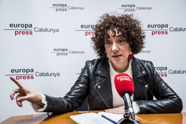 La diputada de Sumar y dirigente de En Comú Podem, Aina Vidal, durante una entrevista para Europa Press, a 4 de enero de 2024, en Barcelona, Catalunya (España). Aina Vidal fue la candidata por Barcelona de la nueva coalición de los comunes con Sumar en la