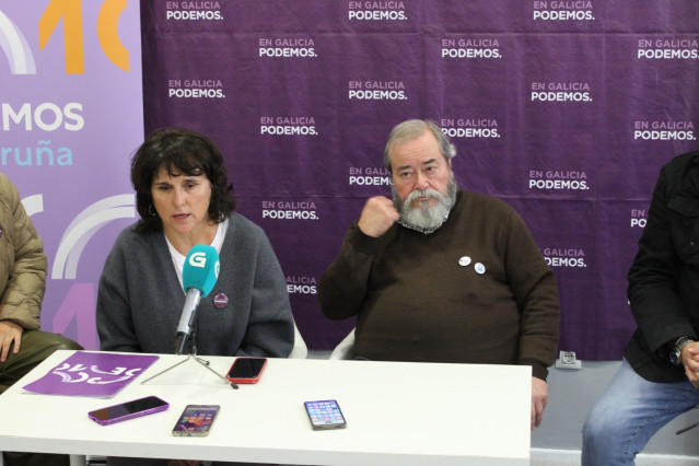 Isabel Faraldo y Carlos Vázquez, de Podemos y Recortes Cero.