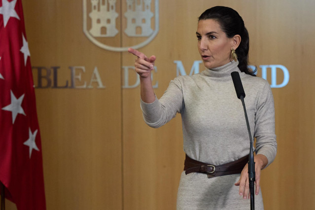 Archivo - La portavoz de Vox en la Asamblea de Madrid, Rocío Monasterio.