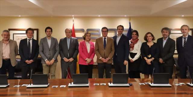 Encuentro entre la Asociación Marcas de Restauración con el presidente Antonio Garamendi, en la sede de la CEOE