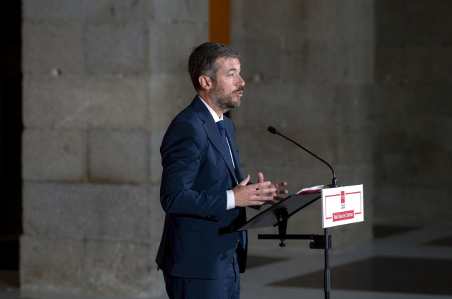 Archivo - El consejero de Presidencia, Justicia y Administración Local y portavoz del Gobierno regional, Miguel Ángel García Martín