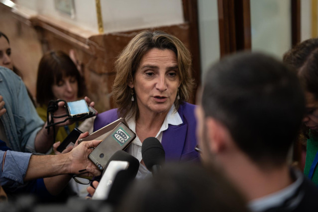 Archivo - La ministra para la Transición Ecológica y Reto Demográfico, Teresa Ribera.