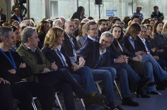 Dirigentes del PP en la Interparlamentaria de Ourense.