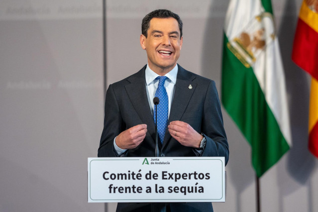 El presidente de la Junta de Andalucía, Juanma Moreno