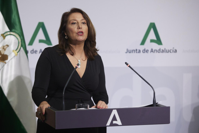 Archivo - La consejera de Agricultura, Agua y Desarrollo Rural de la Junta de Andalucía, Carmen Crespo.