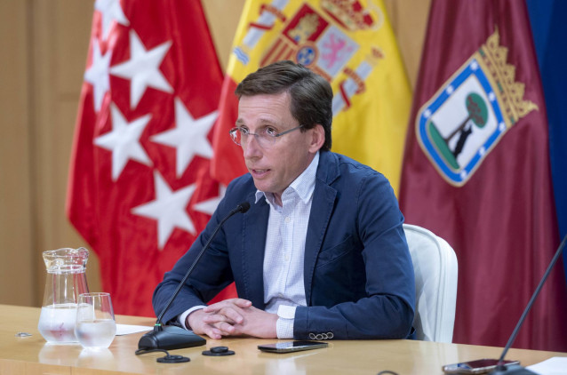 Archivo - El alcalde de Madrid, José Luis Martínez-Almeida, durante una rueda de prensa tras la reunión de la Junta de Gobierno de la ciudad